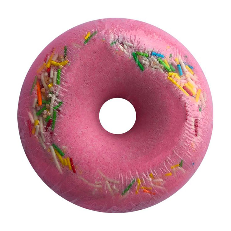 Шипучий засіб для ванн Milky Dream Пінний Donut Малина та чорниця, рожевий, 140 г